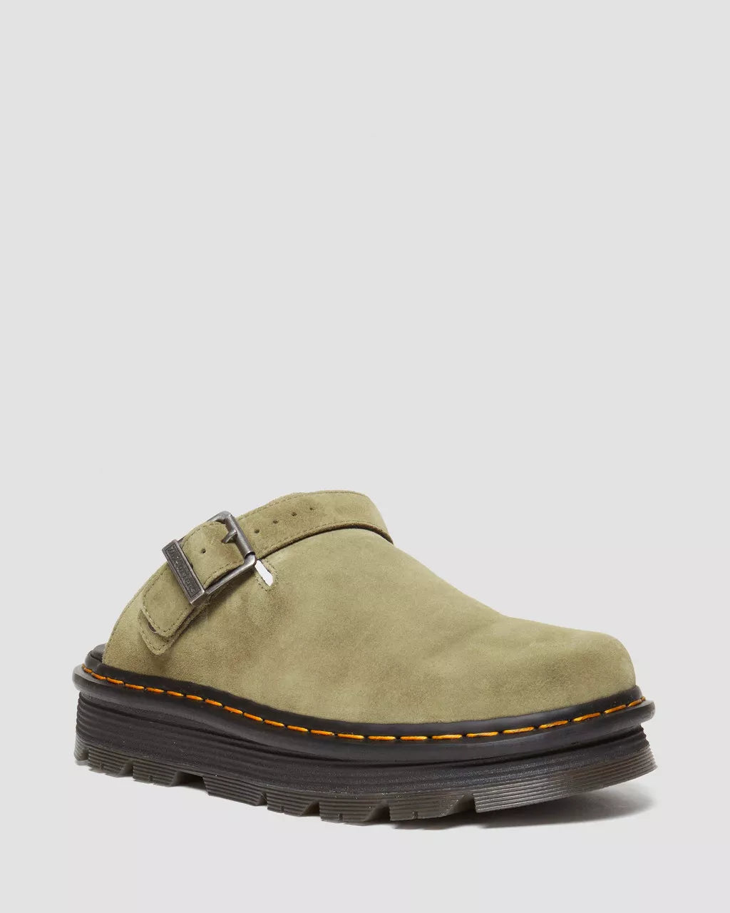 Zebzag Mules Muted Olive E.H. Suede