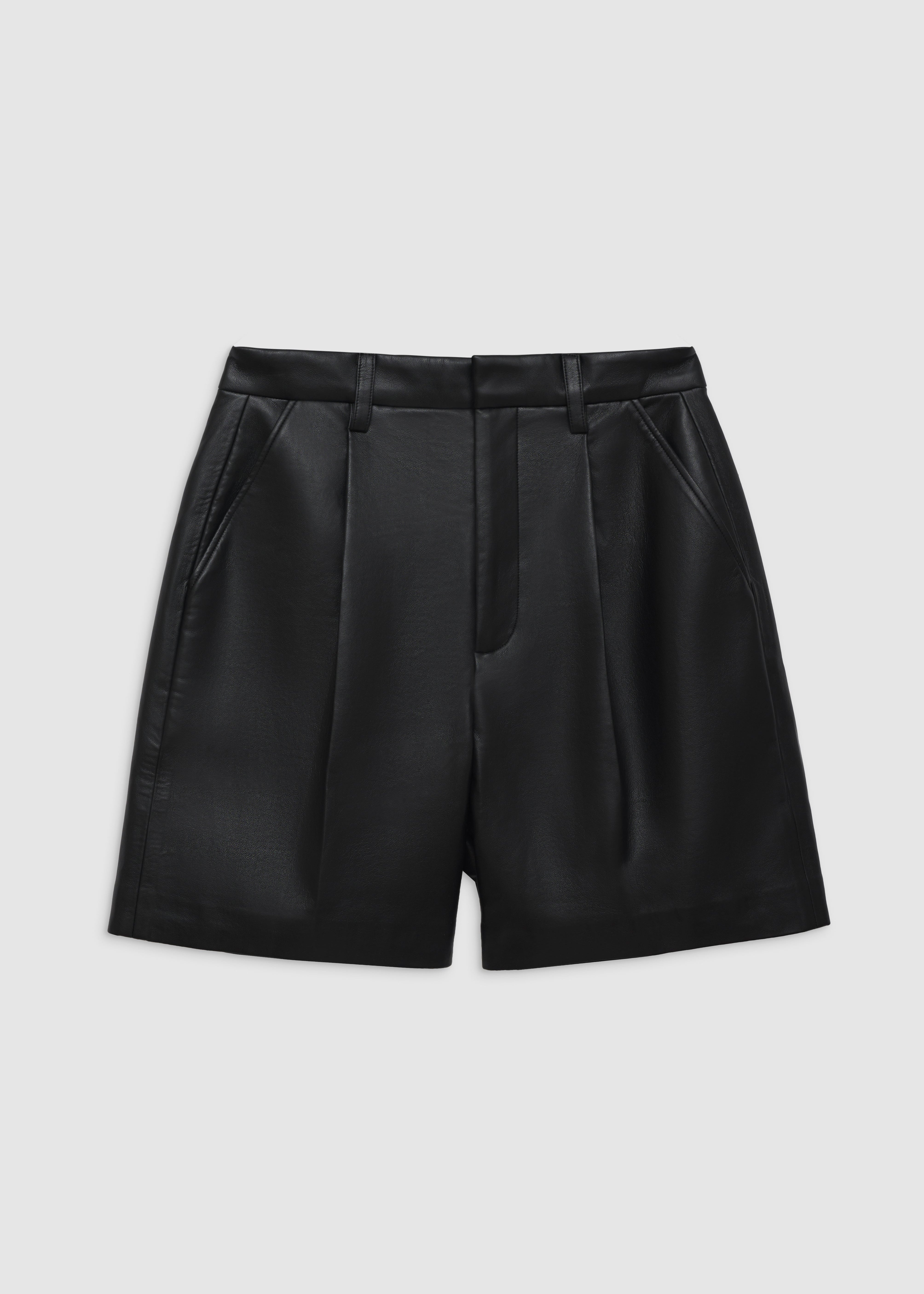 Carmen Short Anine Bing Black Recycled Leather  | PALIHOUSE