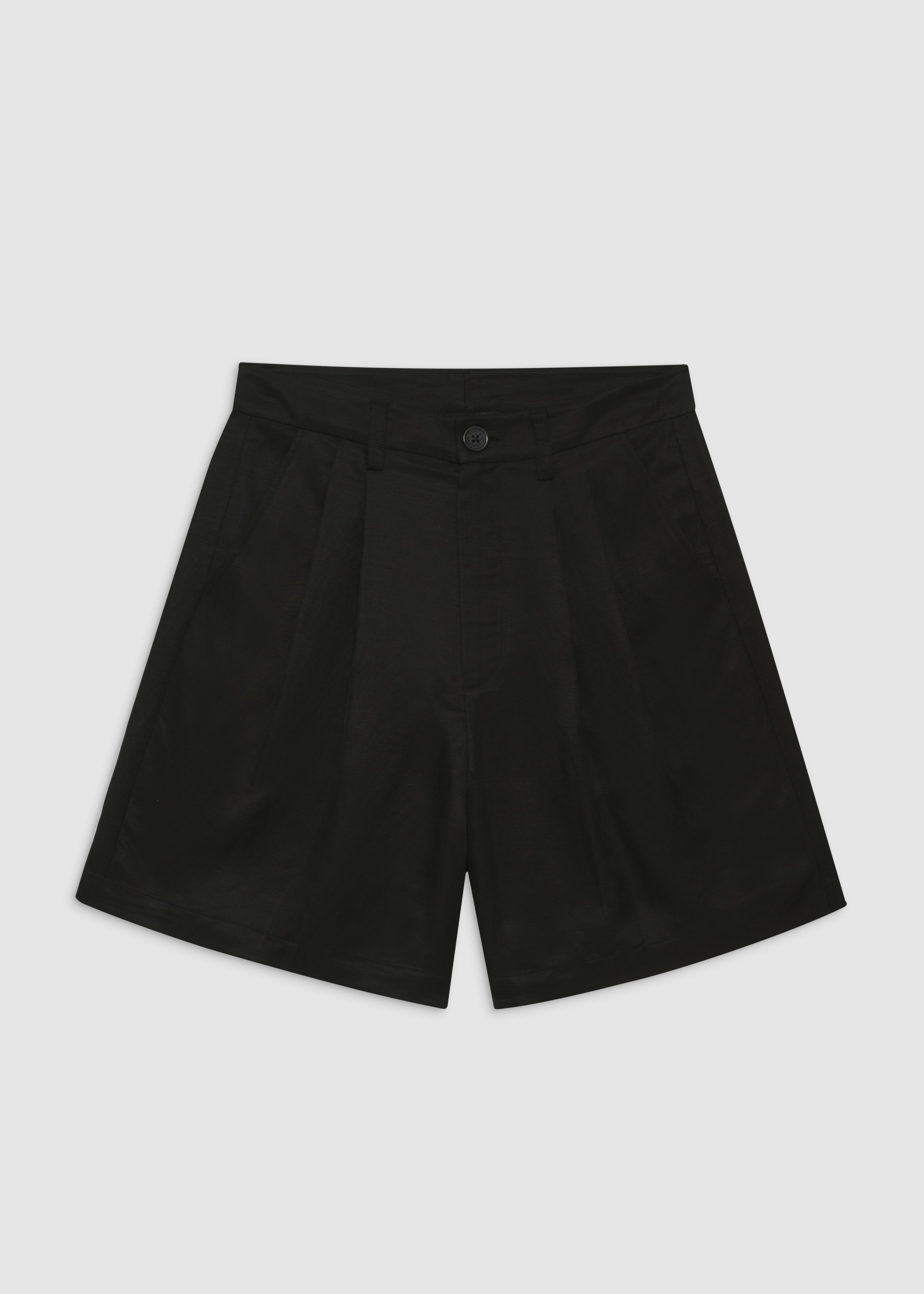 Carrie Short Anine Bing Black Linen Blend  | PALIHOUSE