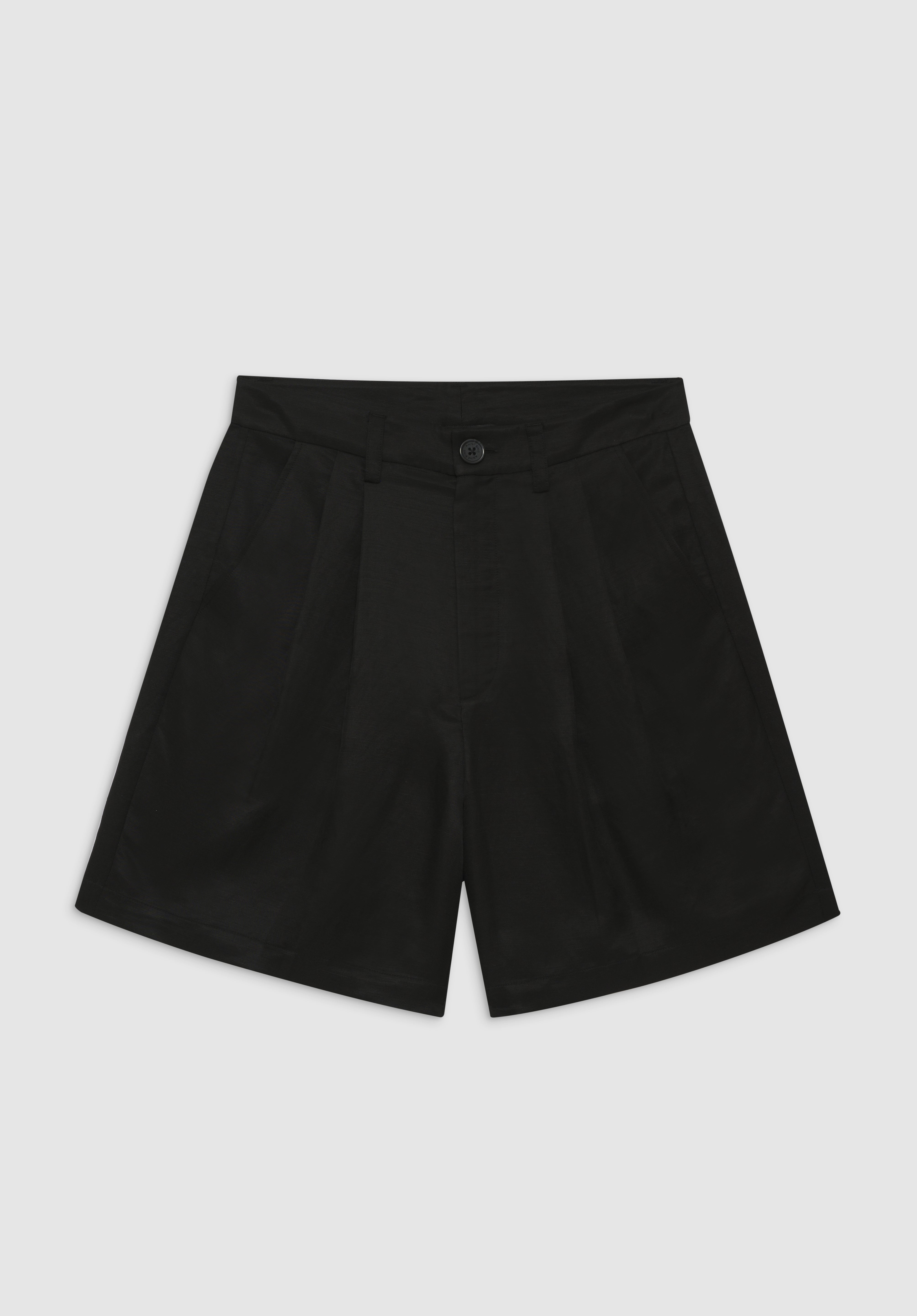 Carrie Short Anine Bing Black Linen Blend  | PALIHOUSE