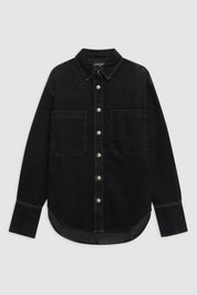 Dante Shirt Anine Bing Iron Black Denim  | PALIHOUSE
