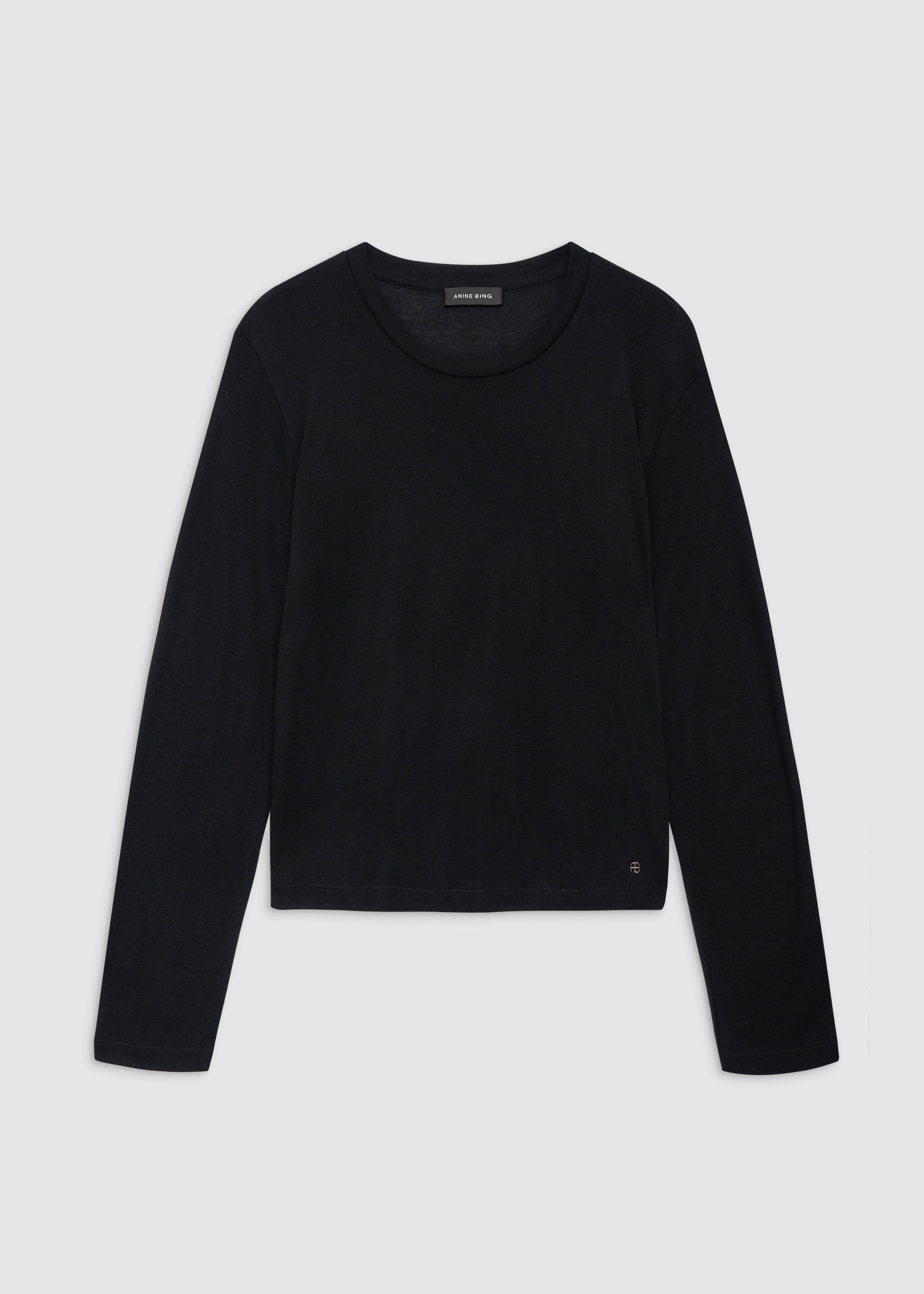 Amani Long Sleeve Tee Anine Bing Black  | PALIHOUSE
