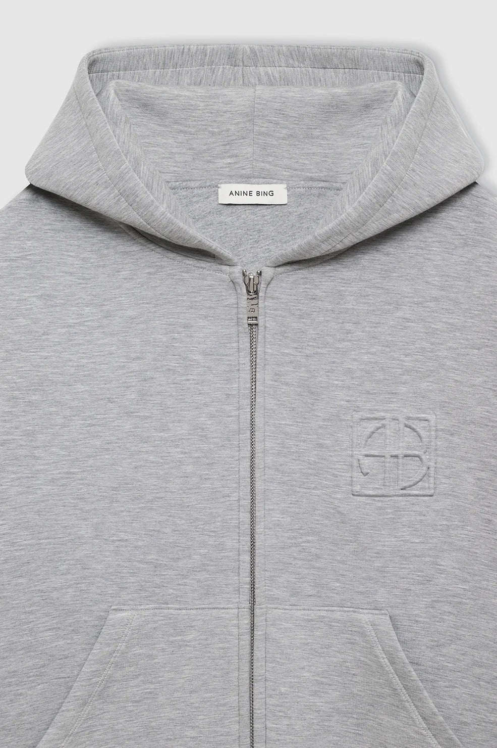 Bond Zip Up Hoodie Framed Monogram