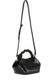 Ganni Bou Bag Small Patent Croco