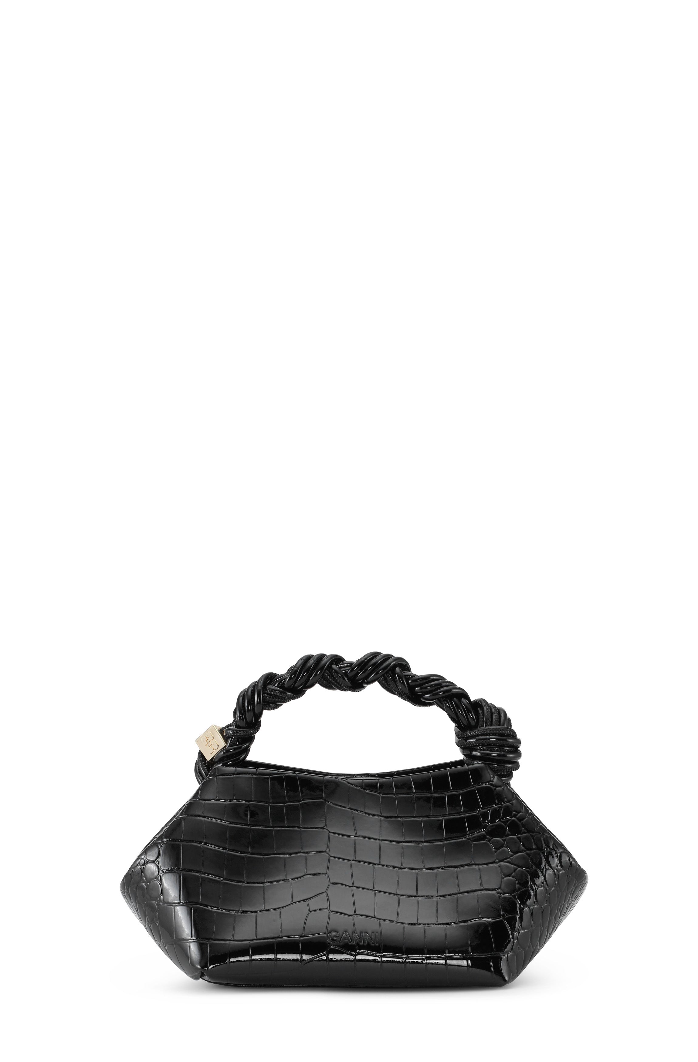 Ganni Bou Bag Small Patent Croco