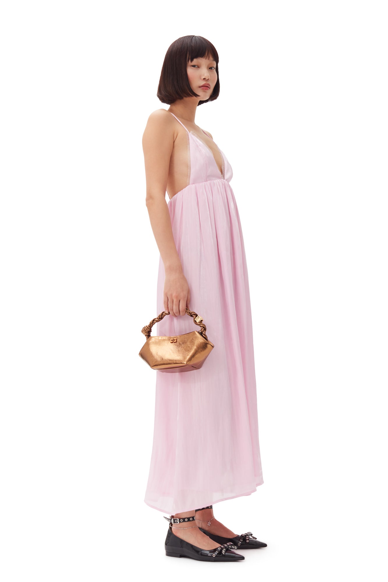 Ganni Bou Bag Mini Metallic