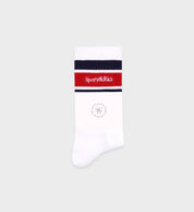 Serif Logo Striped Socks