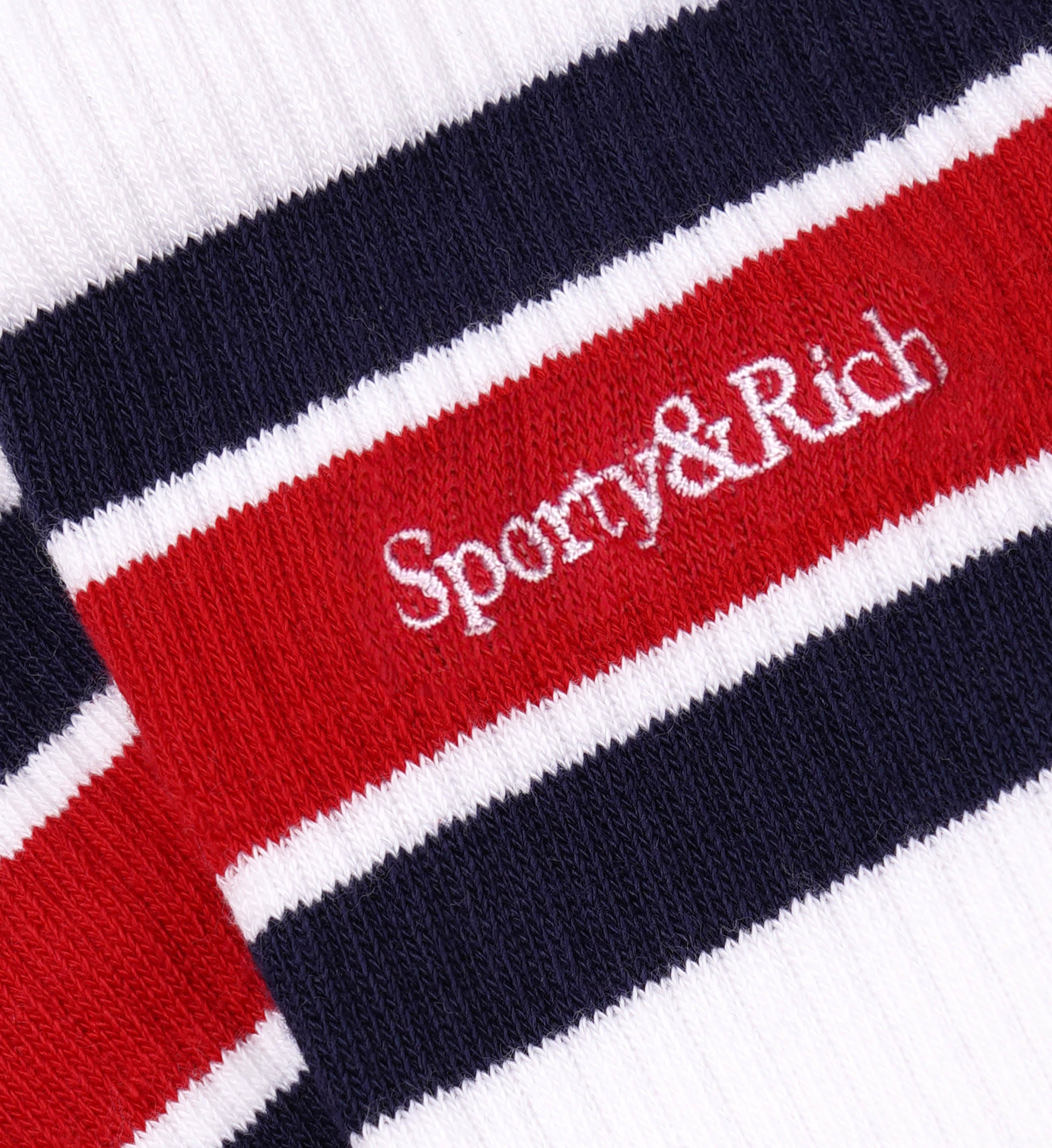 Serif Logo Striped Socks