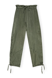 Washed Satin Elasticated Waist Pants