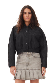 Textured Cloqué Short Jacket