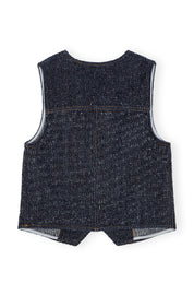 Fluffy Denim Waistcoat