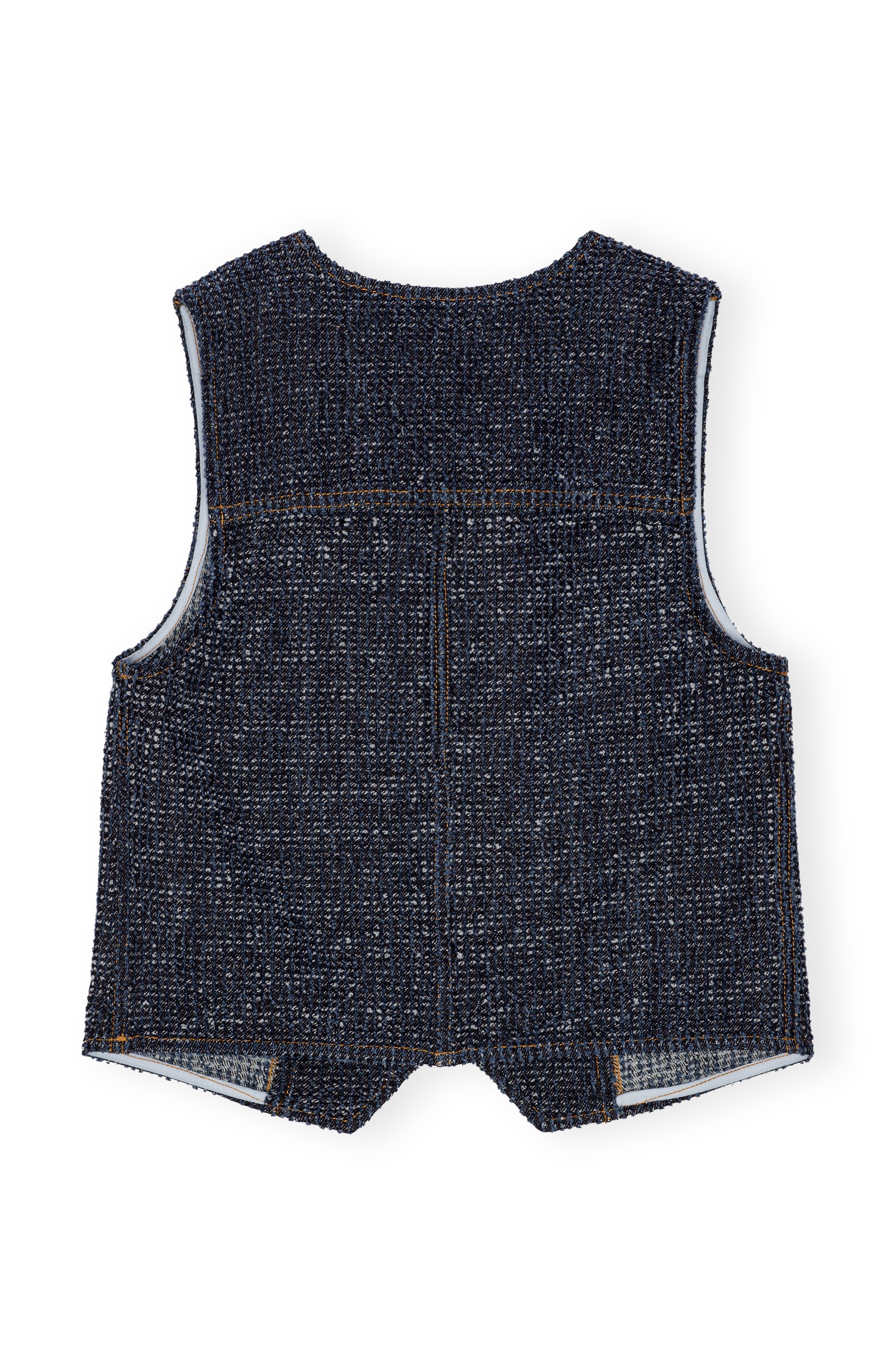 Fluffy Denim Waistcoat