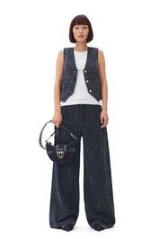 Fluffy Denim Waistcoat