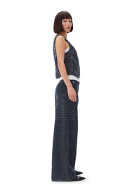 Fluffy Denim Waistcoat