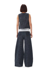 Fluffy Denim Waistcoat