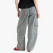 Light Stripe Denim Carpenter Jeans