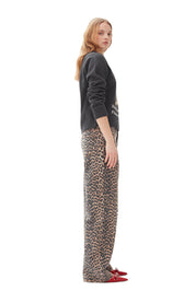Graphic Wool Mix Tiger Crewneck
