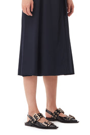 Feminine Buckle Ballerina Naplack Croco