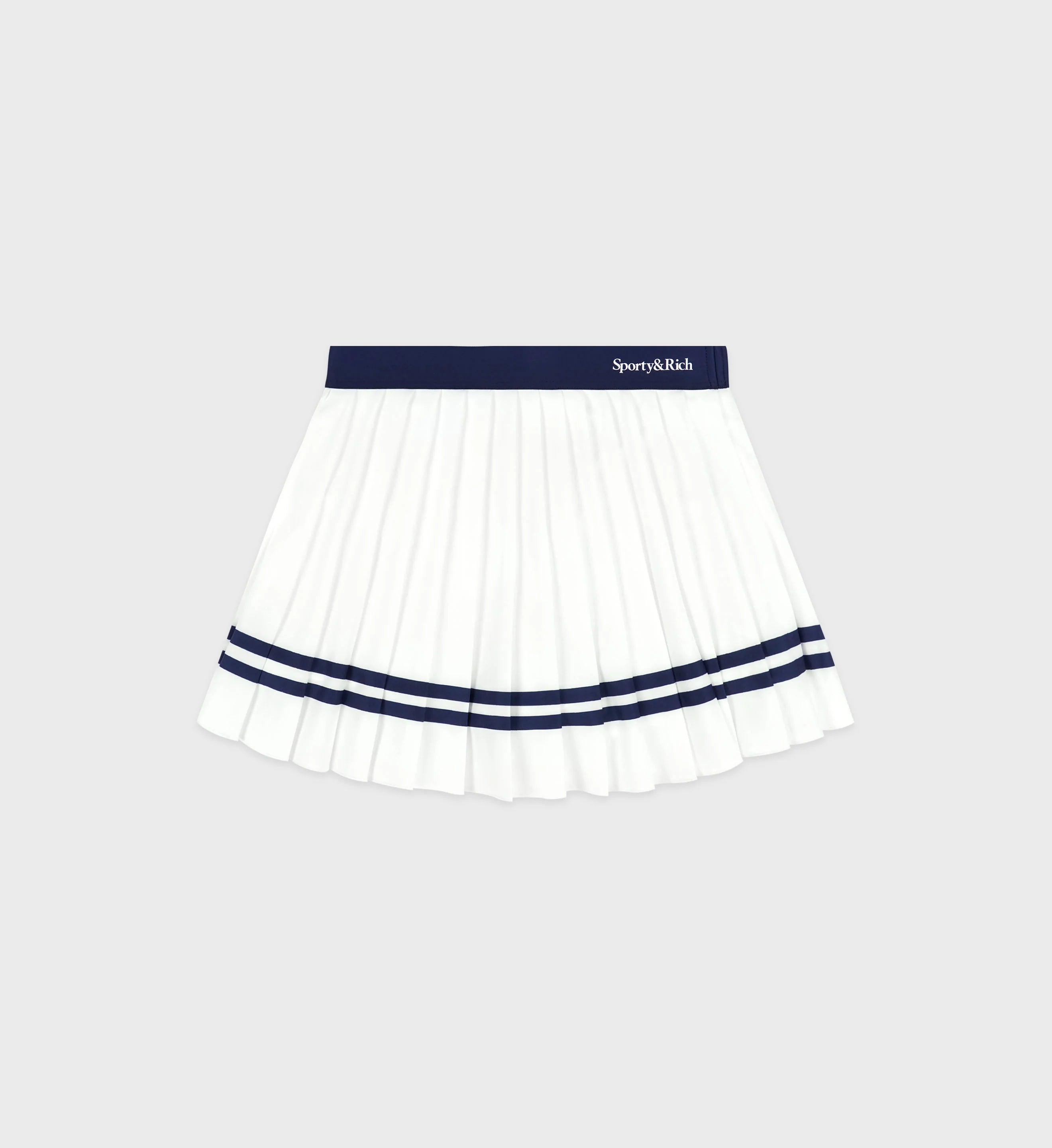 Serif Logo Pleated Skirt