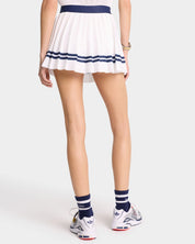 Serif Logo Pleated Skirt