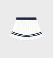 Serif Logo Pleated Skirt
