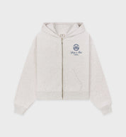 Vendome Resort Cropped Zip Hoodie