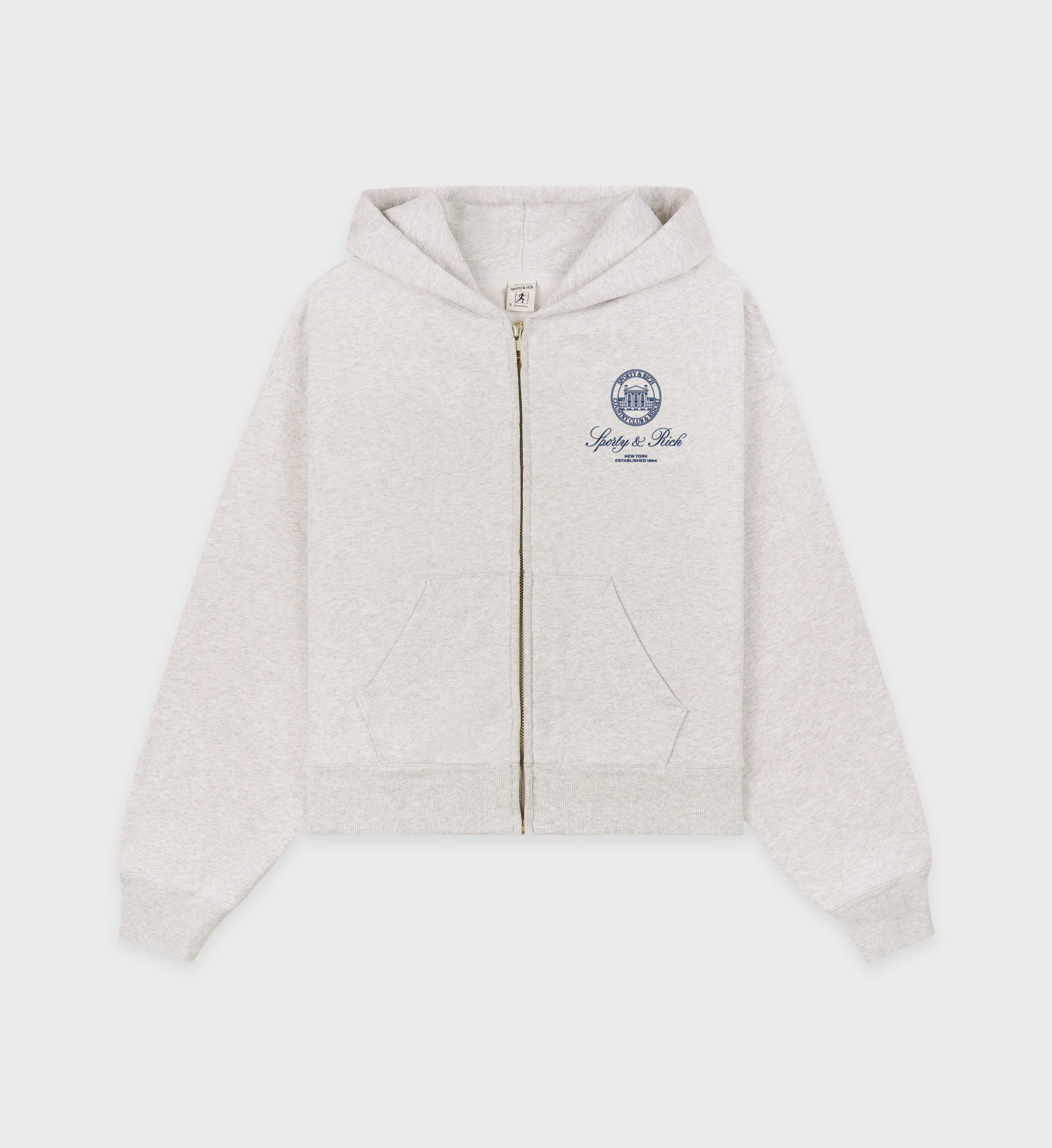 Vendome Resort Cropped Zip Hoodie