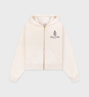 Vendome Cropped Zip Hoodie