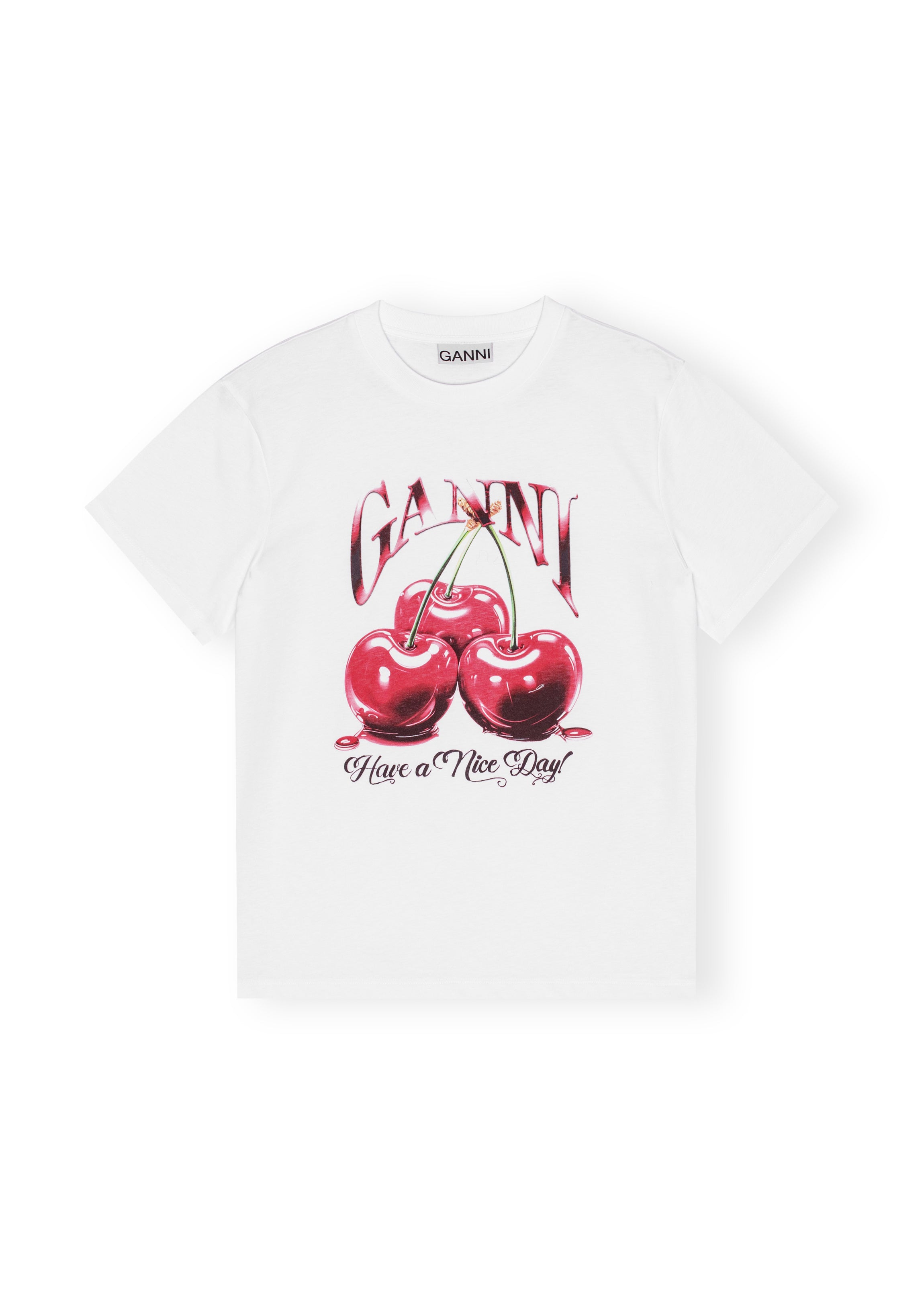 Basic Jersey Cherry Relaxed T-shirt