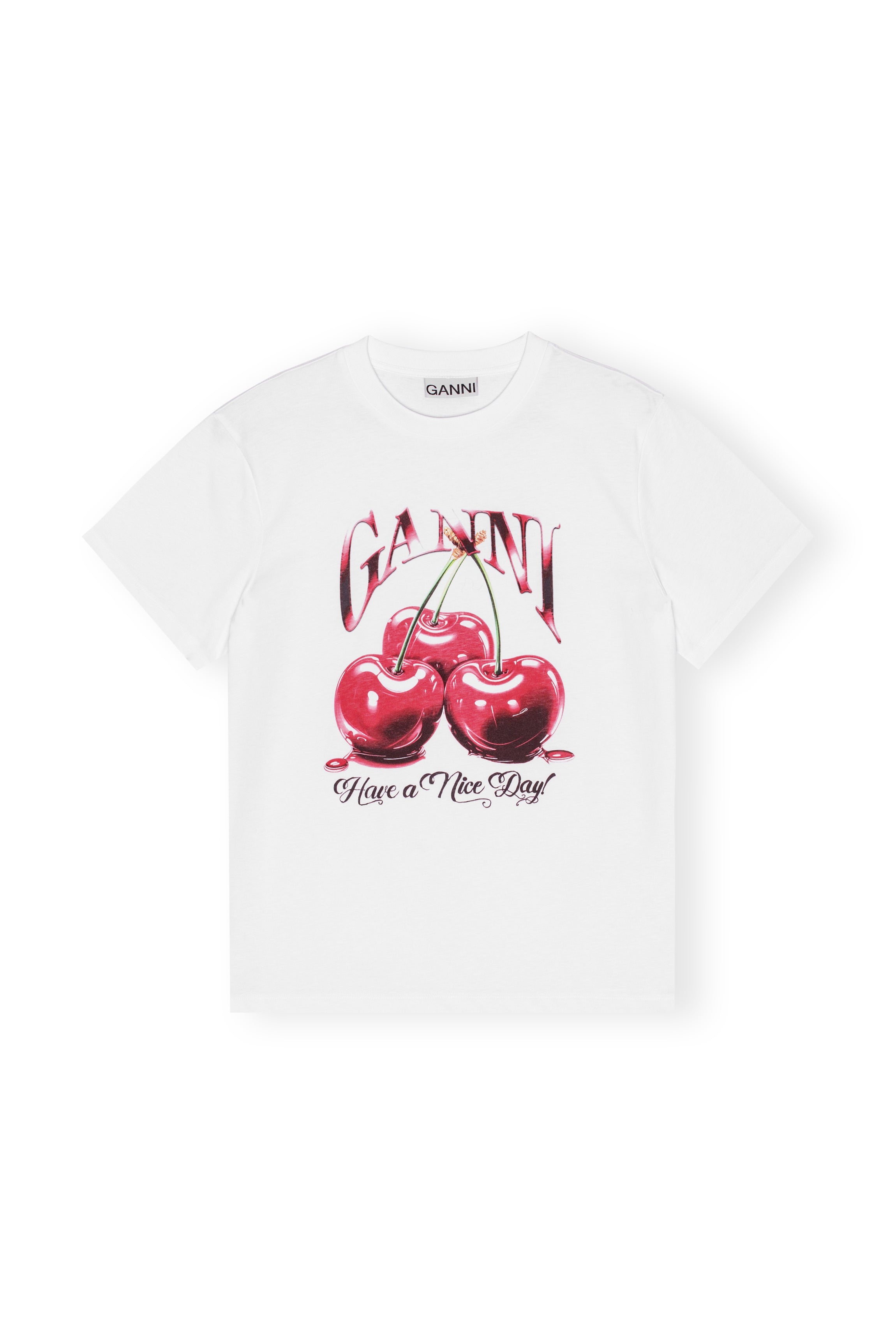 Basic Jersey Cherry Relaxed T-shirt