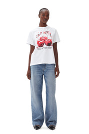 Basic Jersey Cherry Relaxed T-shirt