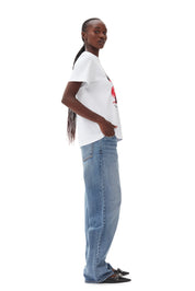 Basic Jersey Cherry Relaxed T-shirt