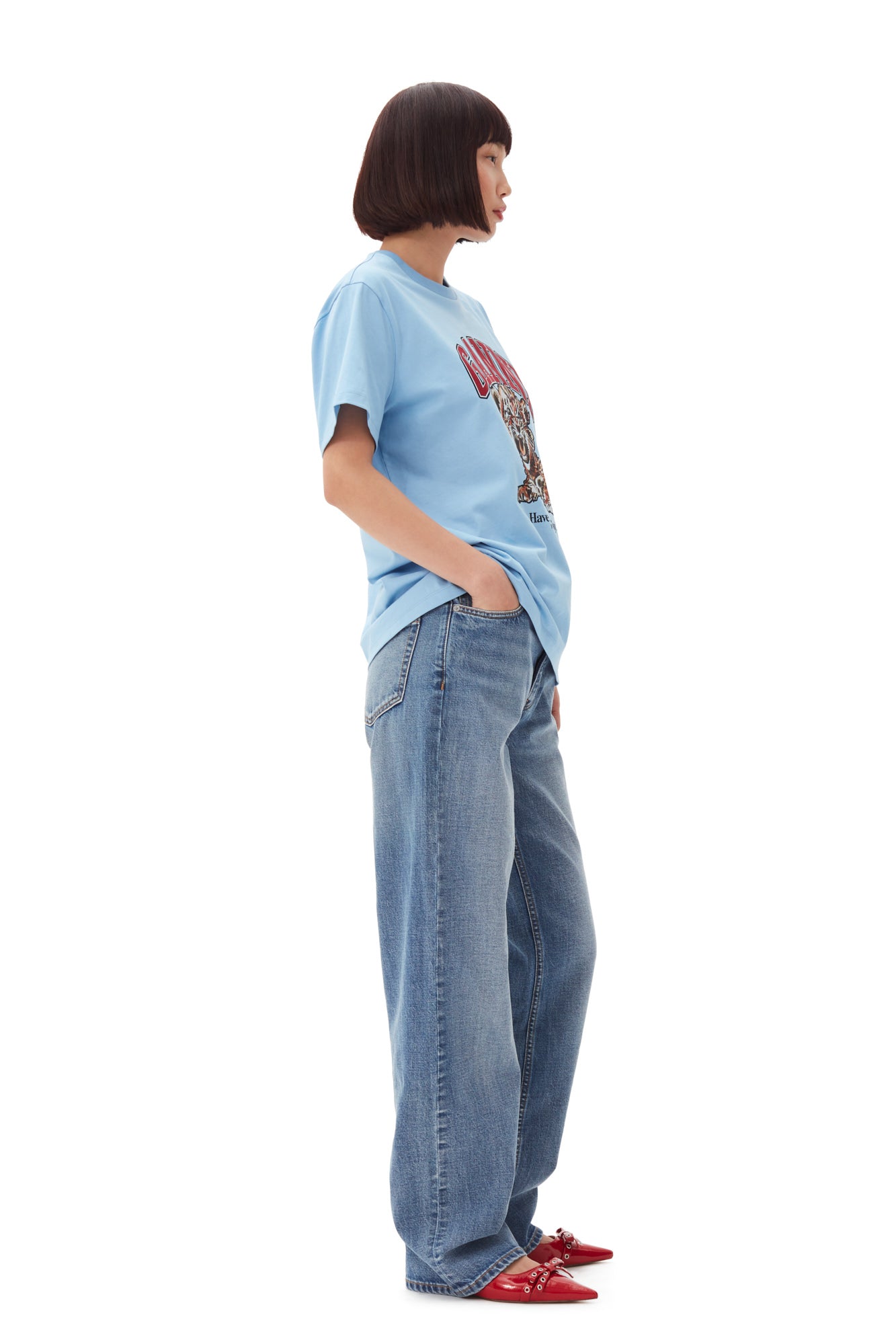 Basic Jersey Tiger Relaxed T-shirt
